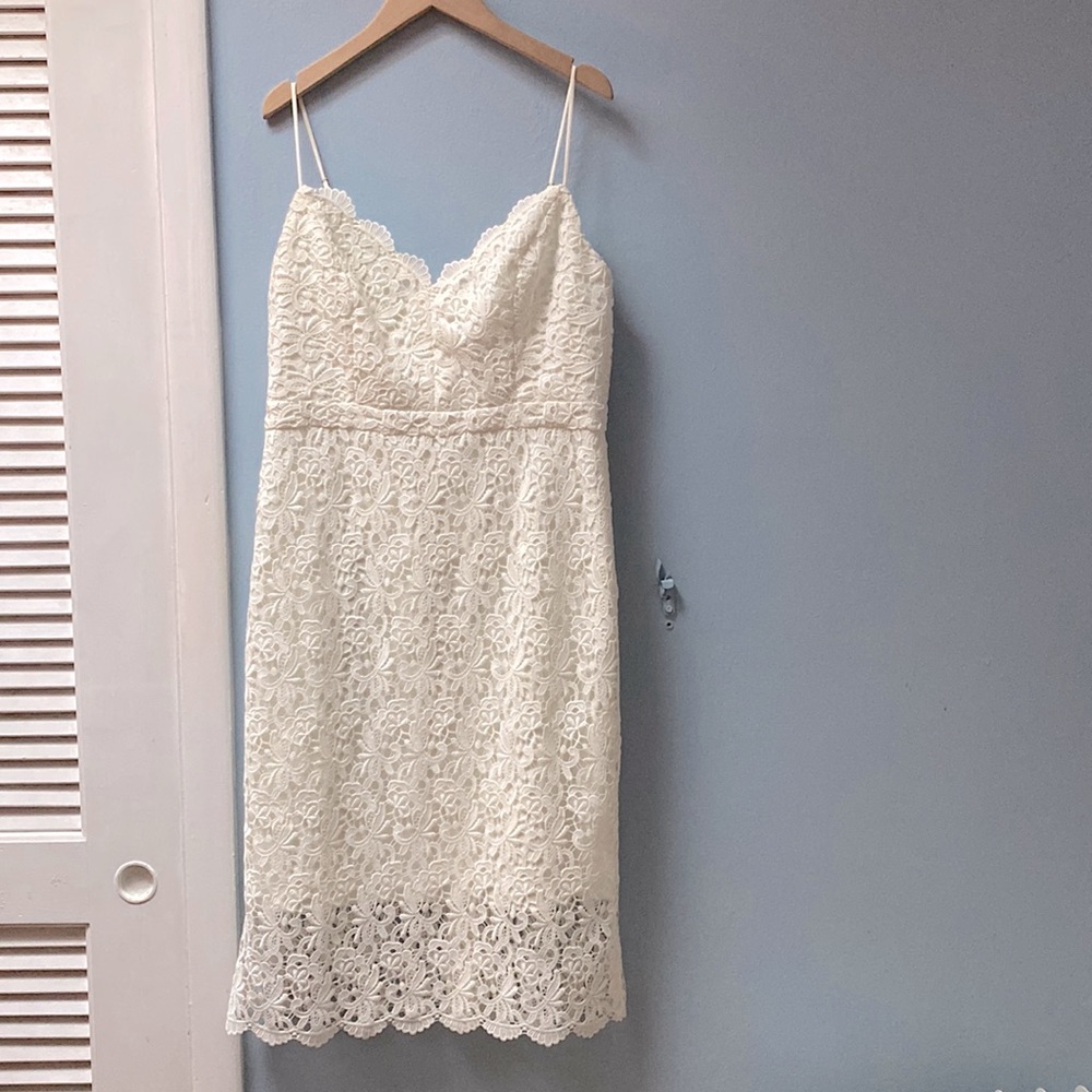 J. Crew Lace Midi Dress